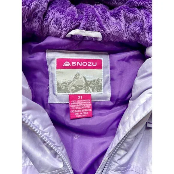 Snozu Kids' 2-piece Snowsuit, Purple size 2T - Picture 9 of 9